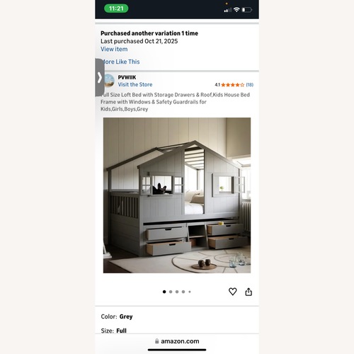 Used White Wood Bunk Bed for sale on AptDeco