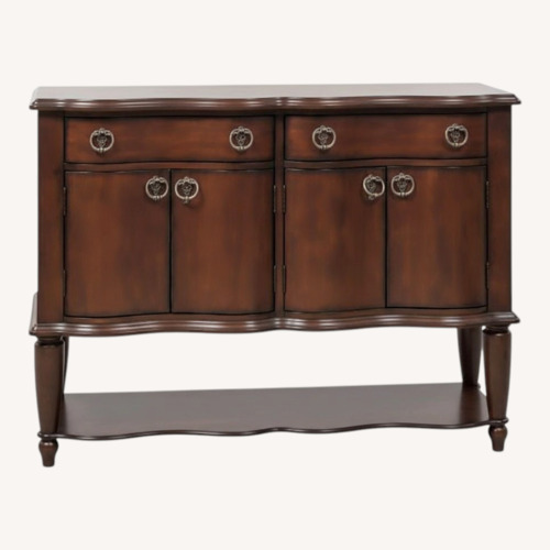 Used Liberty Furniture Dark Brown Wood Wall Unit for sale on AptDeco