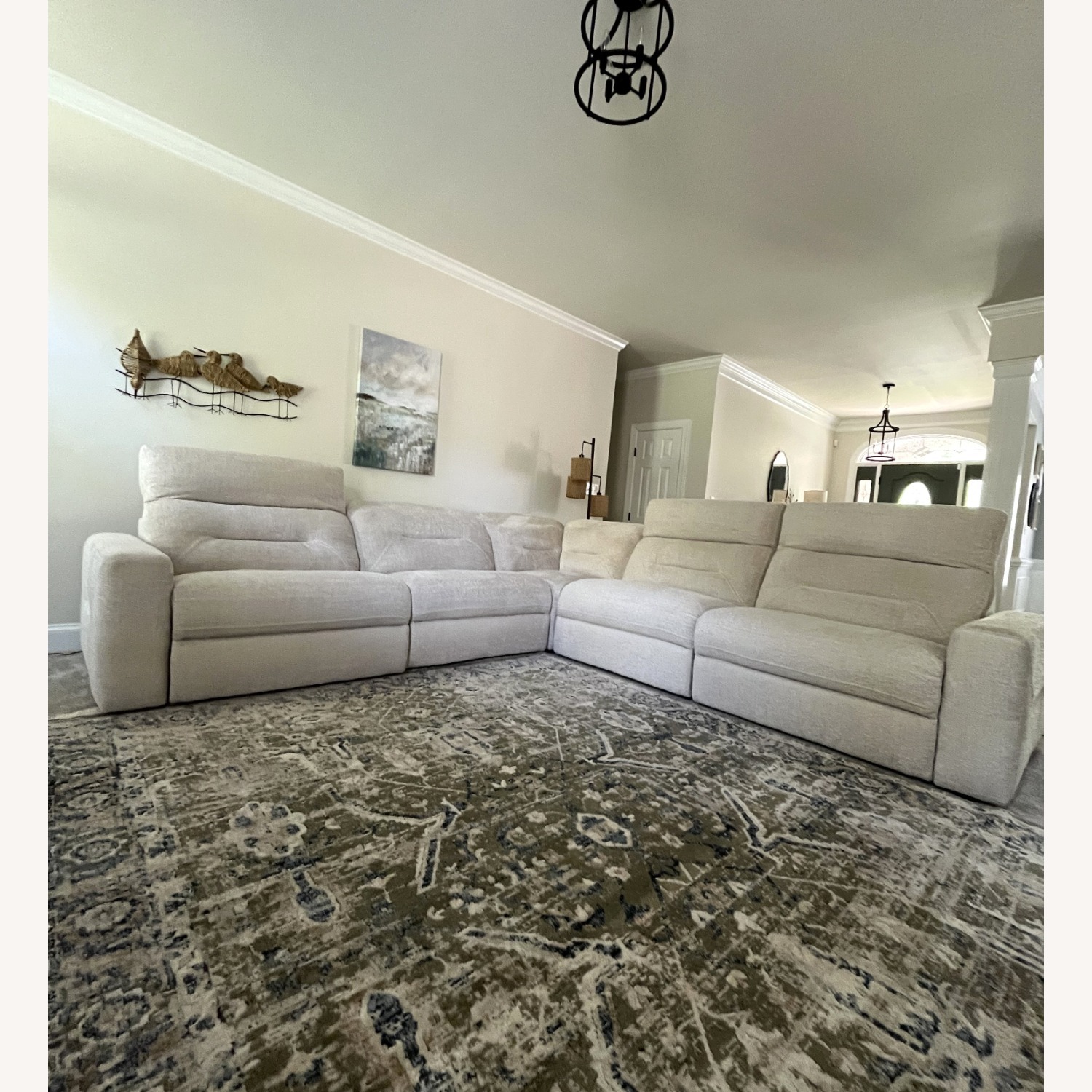 Rooms To Go  Natural 3+ Reclining Sectional Seater Sofa - image-2