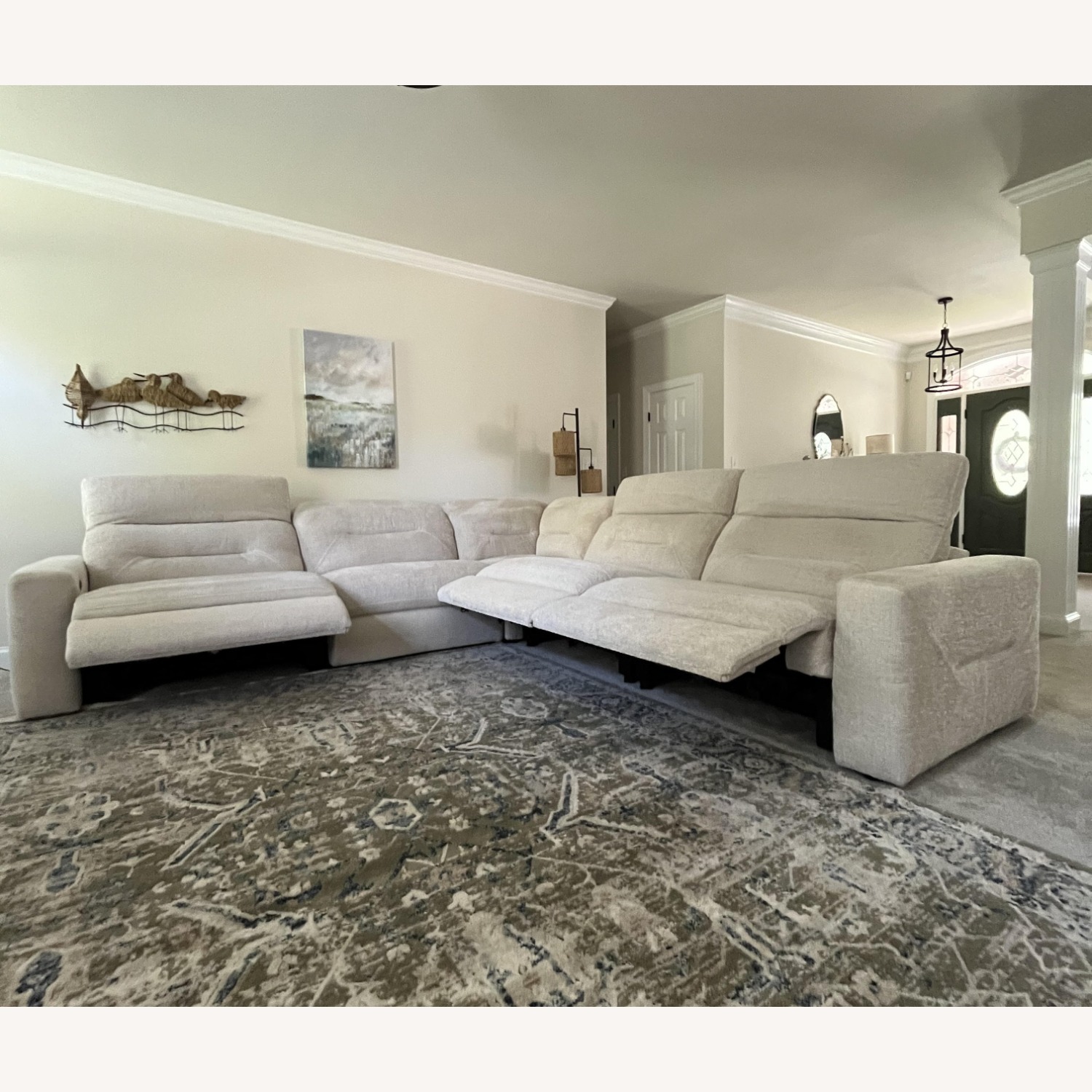 Rooms To Go  Natural 3+ Reclining Sectional Seater Sofa - image-1