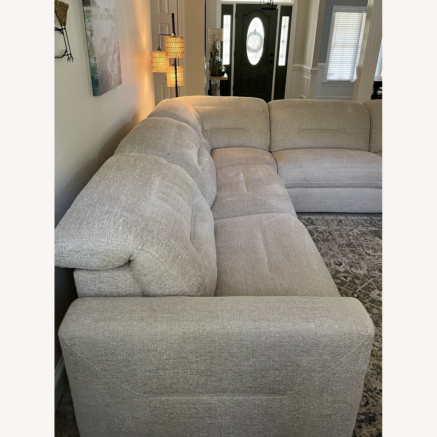 Rooms To Go  Natural 3+ Reclining Sectional Seater Sofa - image-3