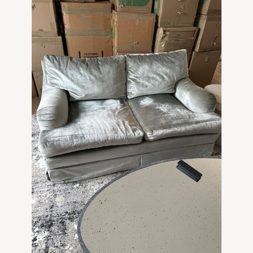 Used Beacon Hills  Silver Loveseat for sale on AptDeco