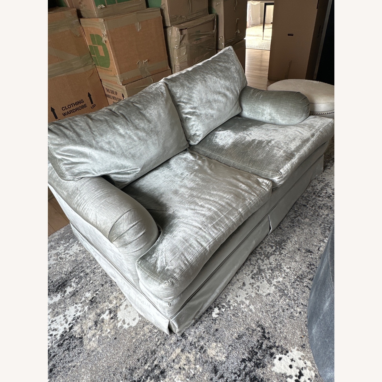 Beacon Hills  Silver Loveseat - image-2