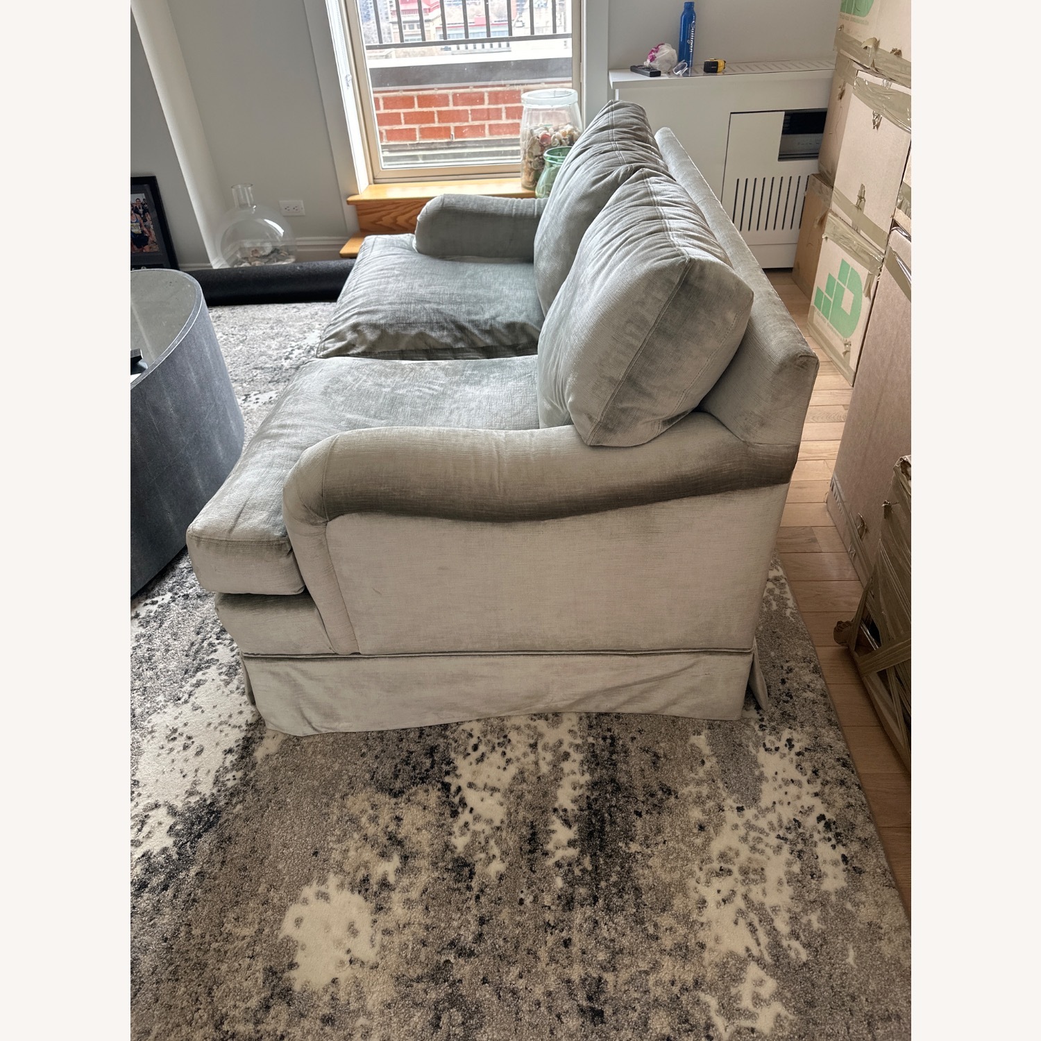 Beacon Hills  Silver Loveseat - image-4