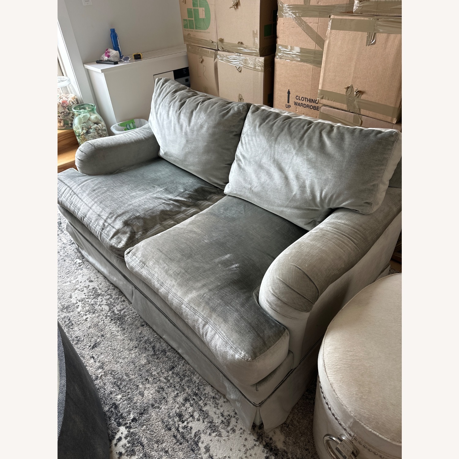 Beacon Hills  Silver Loveseat - image-3