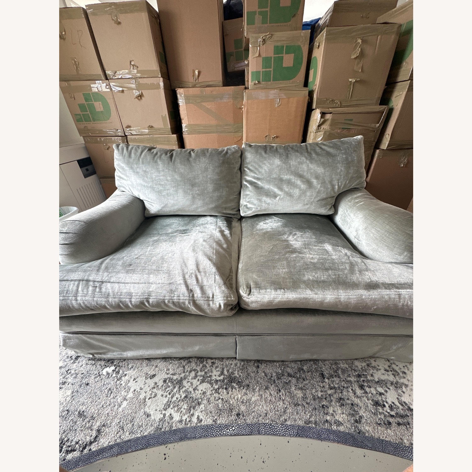 Beacon Hills  Silver Loveseat - image-8