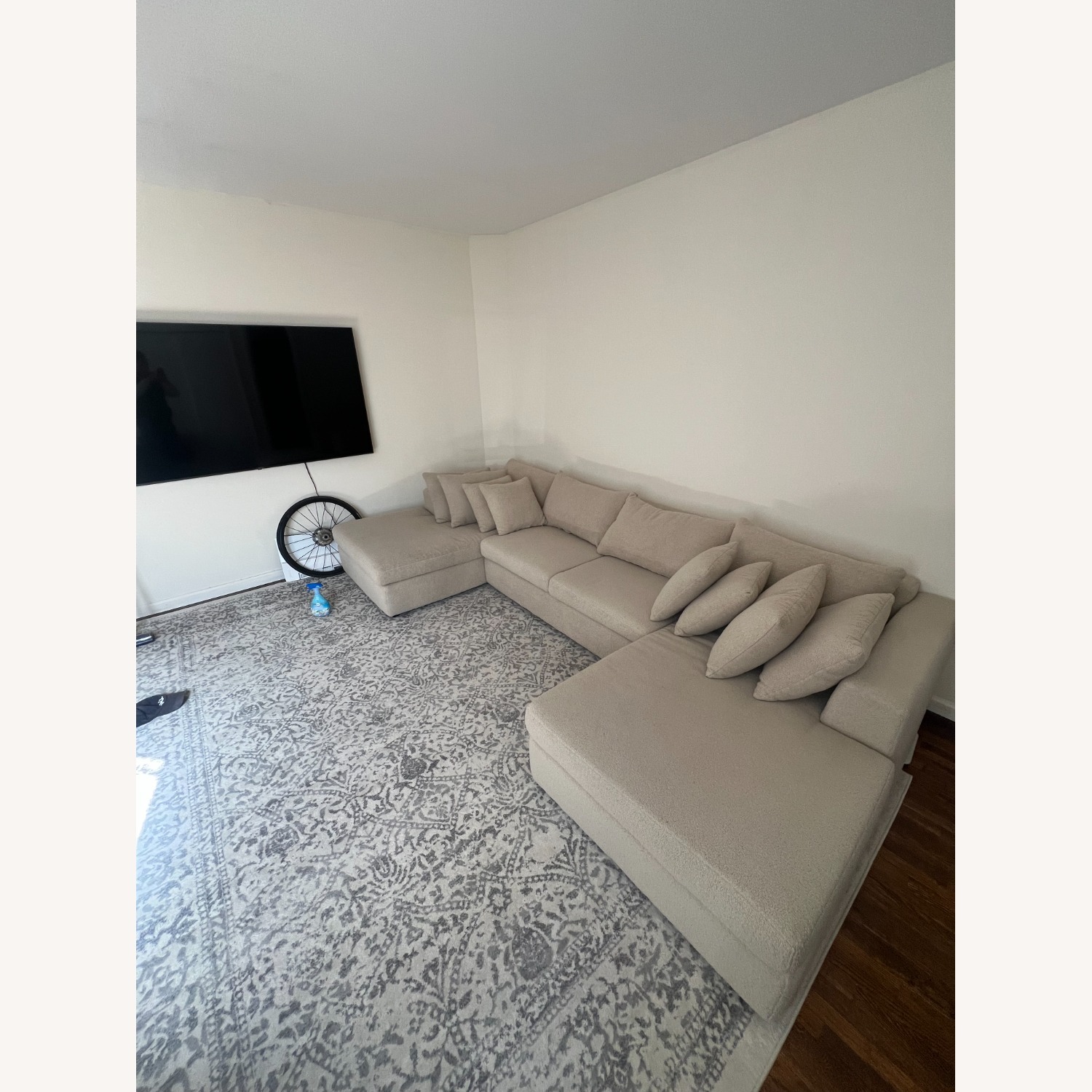 Wayfair Light Gray Fabric 3+ Piece Sectional - image-4