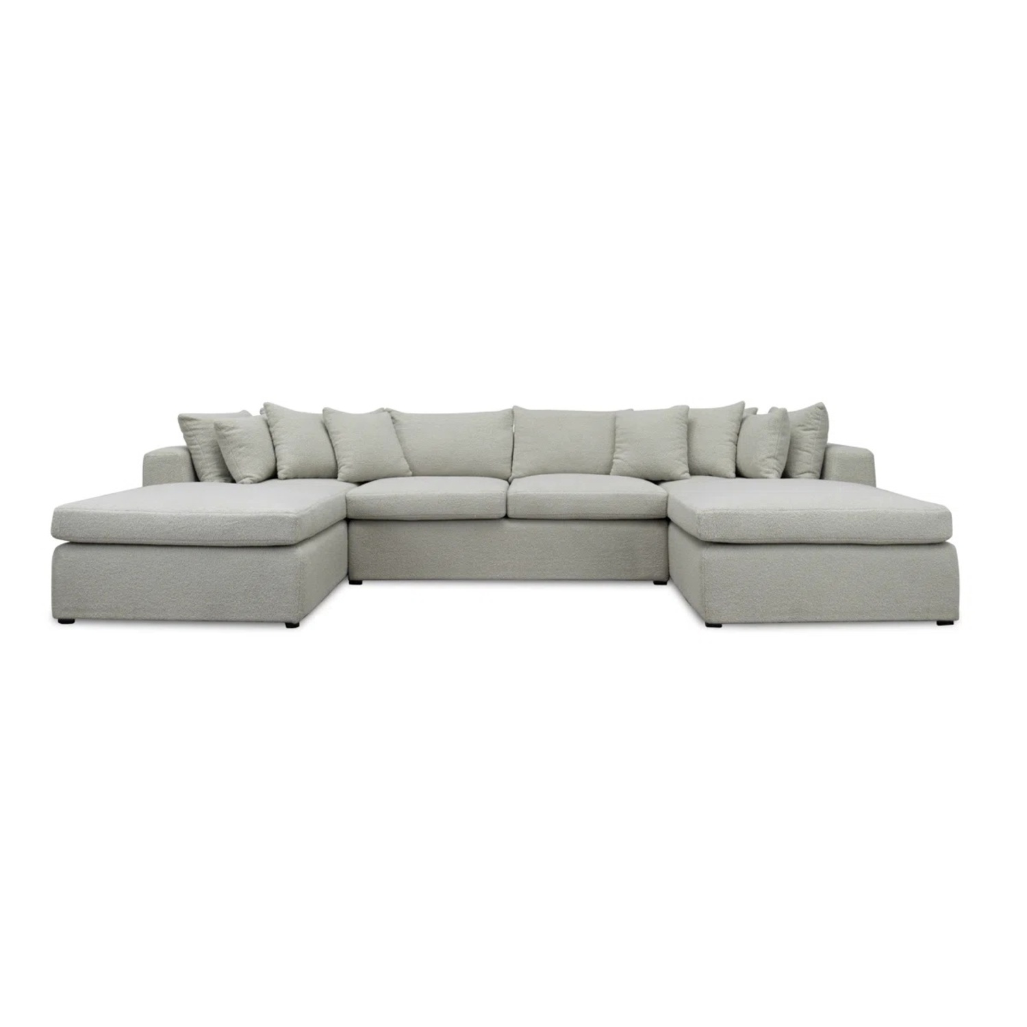Wayfair Light Gray Fabric 3+ Piece Sectional - image-7