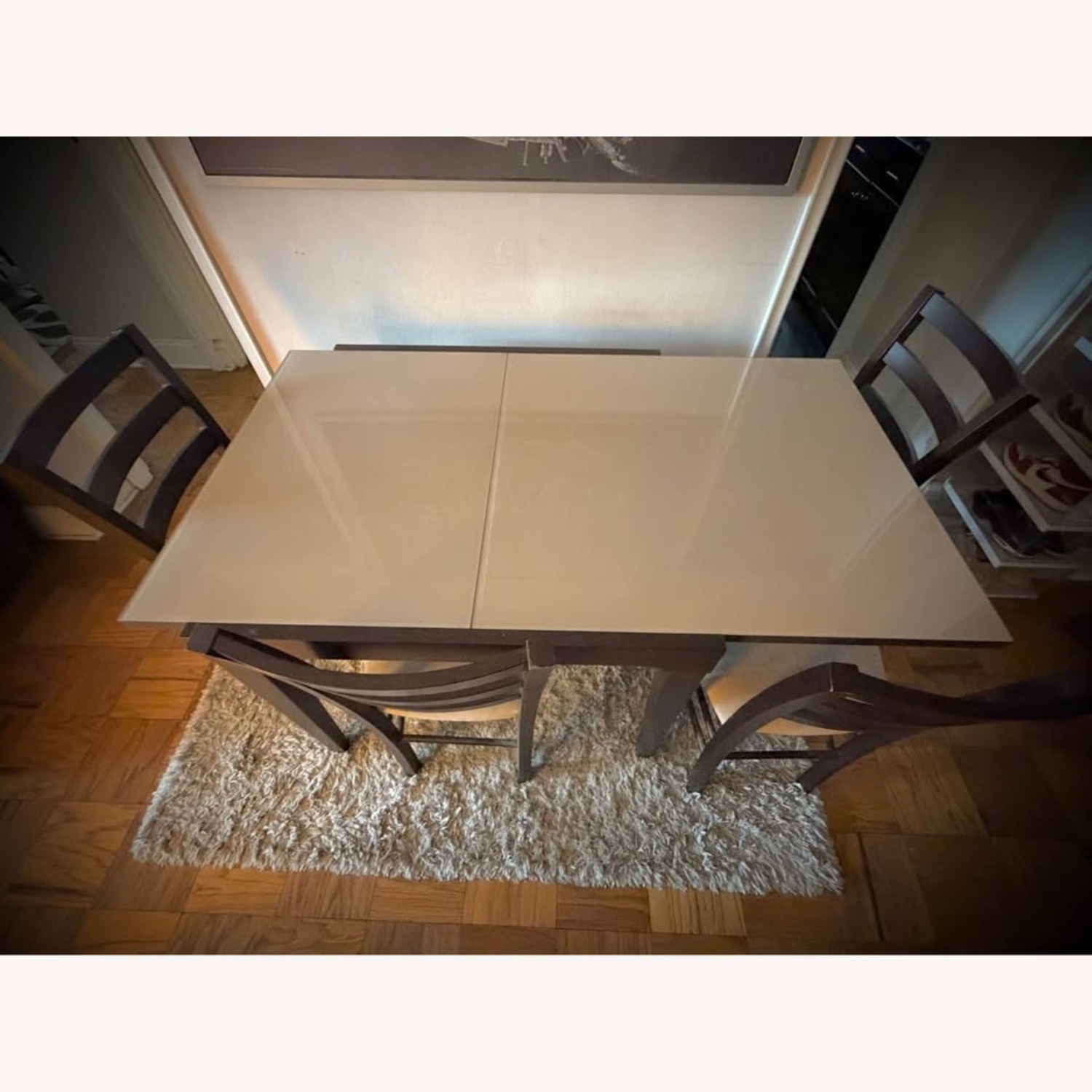 Italian Extendable Dining Table + 4 Chairs - image-6