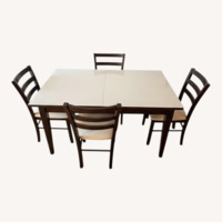 Italian Extendable Dining Table + 4 Chairs