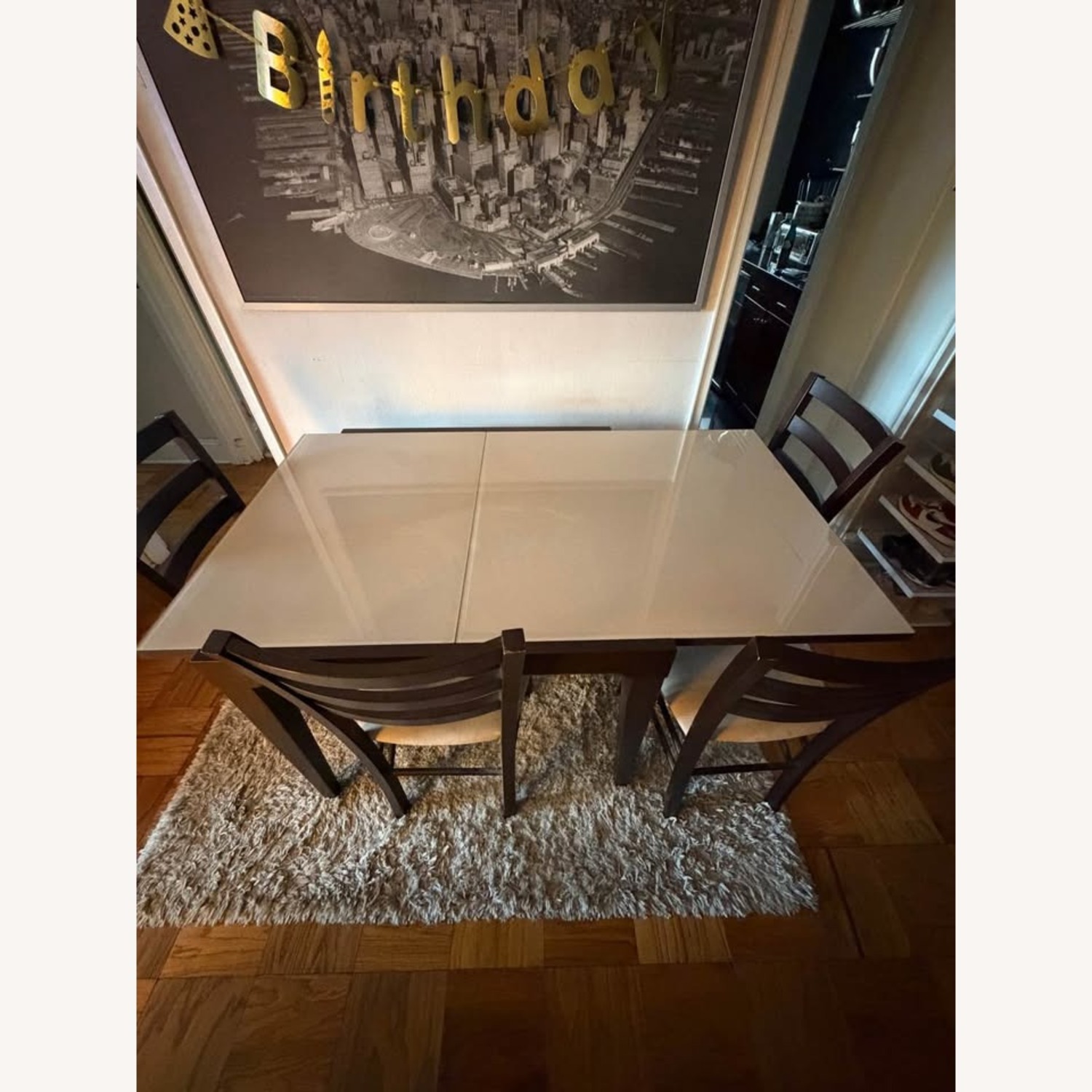 Italian Extendable Dining Table + 4 Chairs - image-1