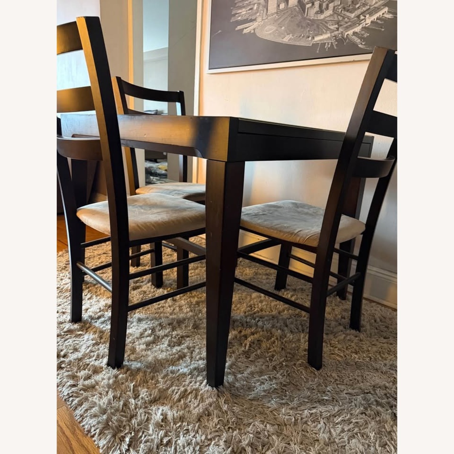 Italian Extendable Dining Table + 4 Chairs - image-3