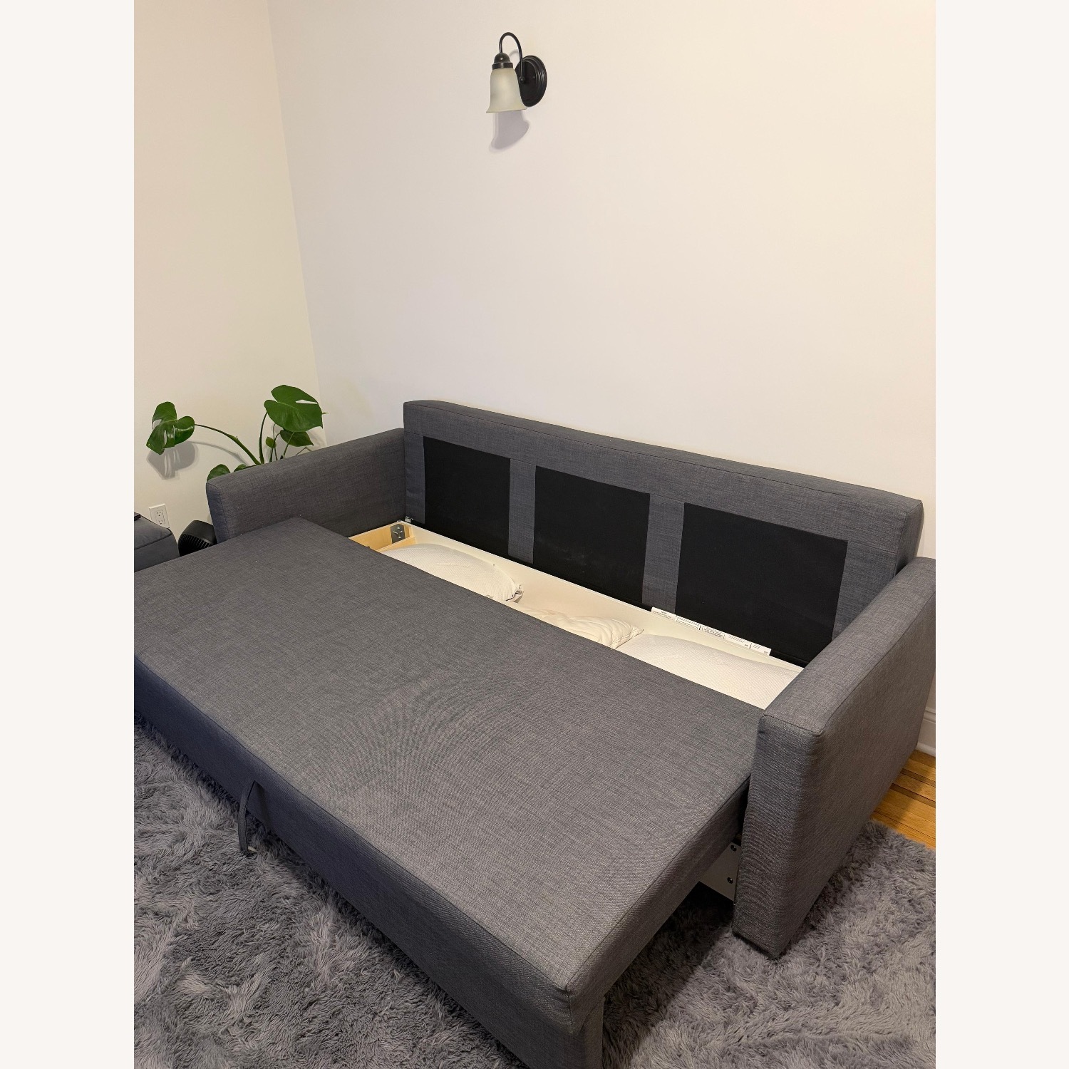 IKEA Friheten Dark Gray Fabric Sleeper Sofa - image-2