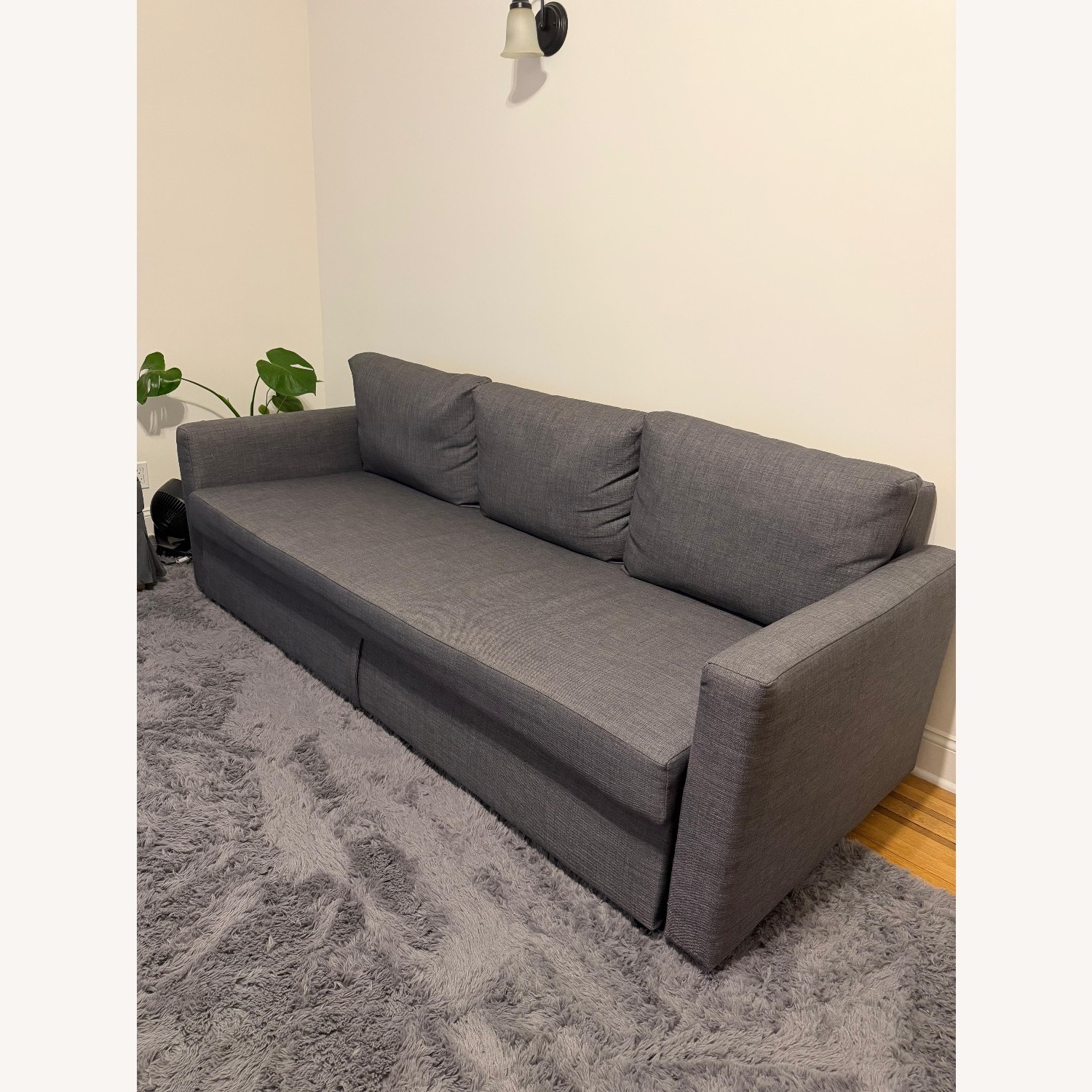 IKEA Friheten Dark Gray Fabric Sleeper Sofa - image-1
