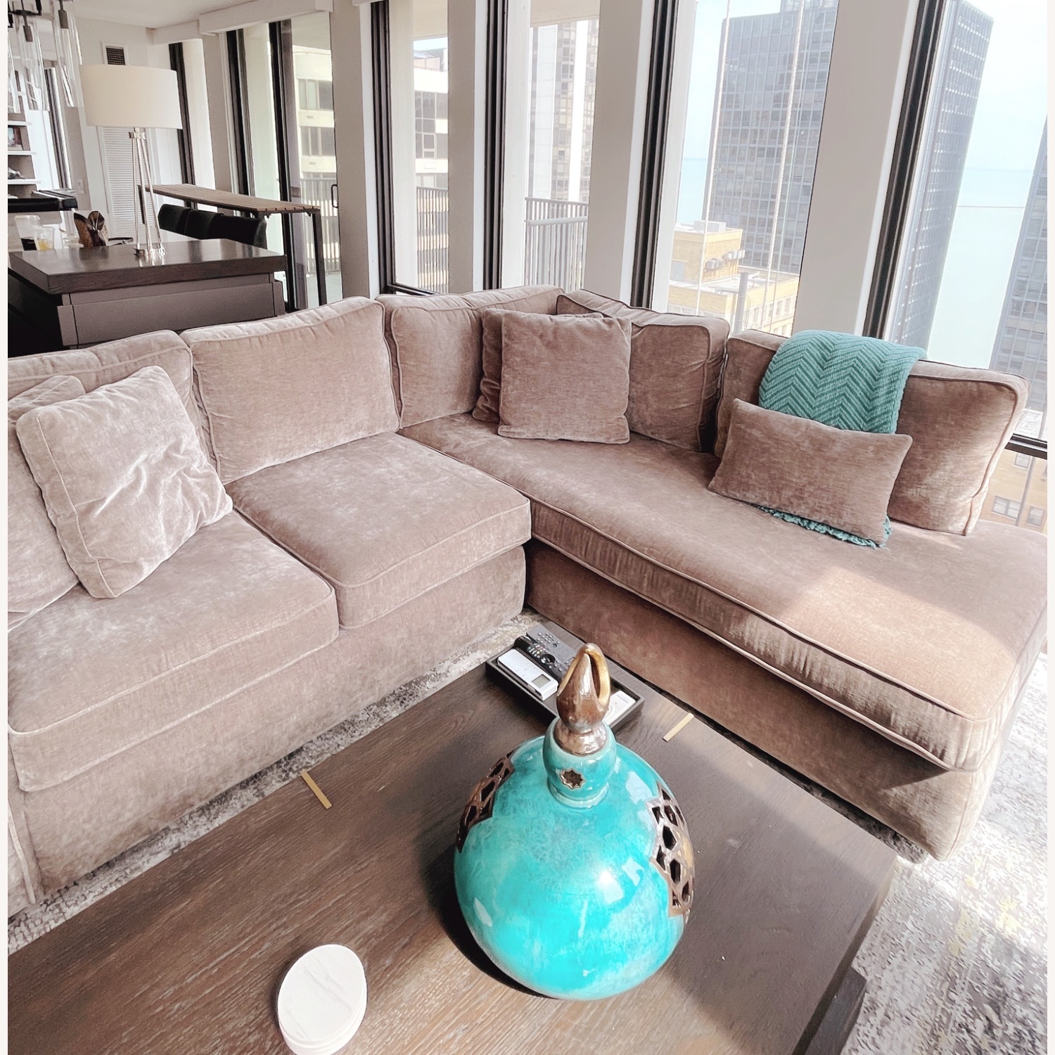 Interior Define James Dark Gray 2 Piece Sectional - image-4