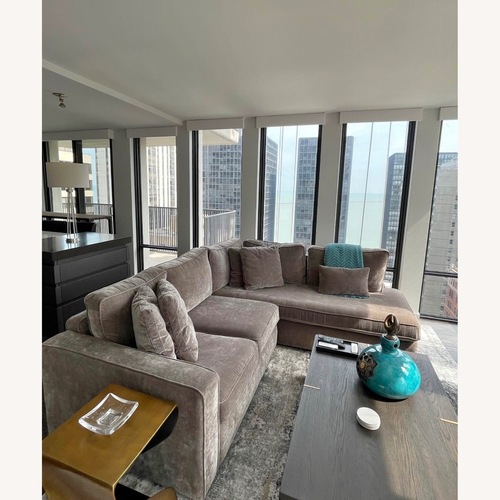 Used Interior Define James Dark Gray 2 Piece Sectional for sale on AptDeco