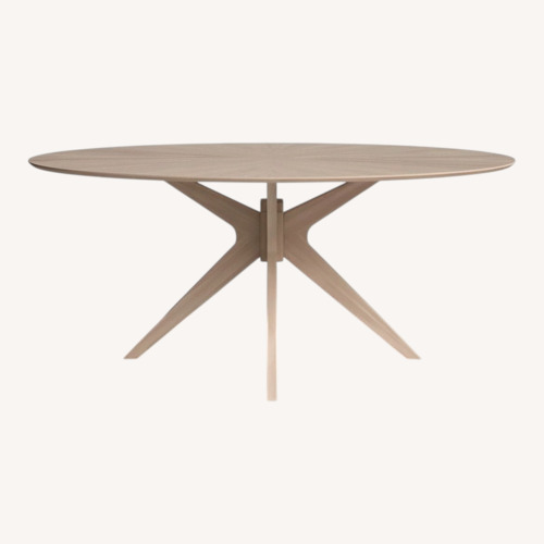 Used AllModern Fenway Oak Oval Dining Table for sale on AptDeco