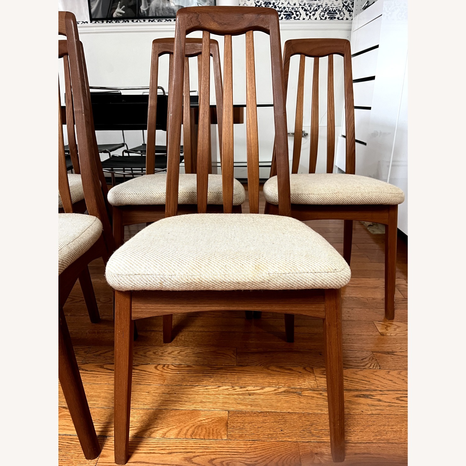 Vintage Benny Linden Teak Dining Chairs - image-4