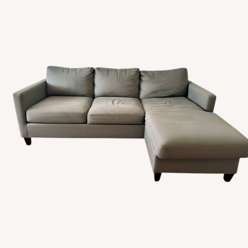 Used World Market Light Gray Chaise Lounge for sale on AptDeco