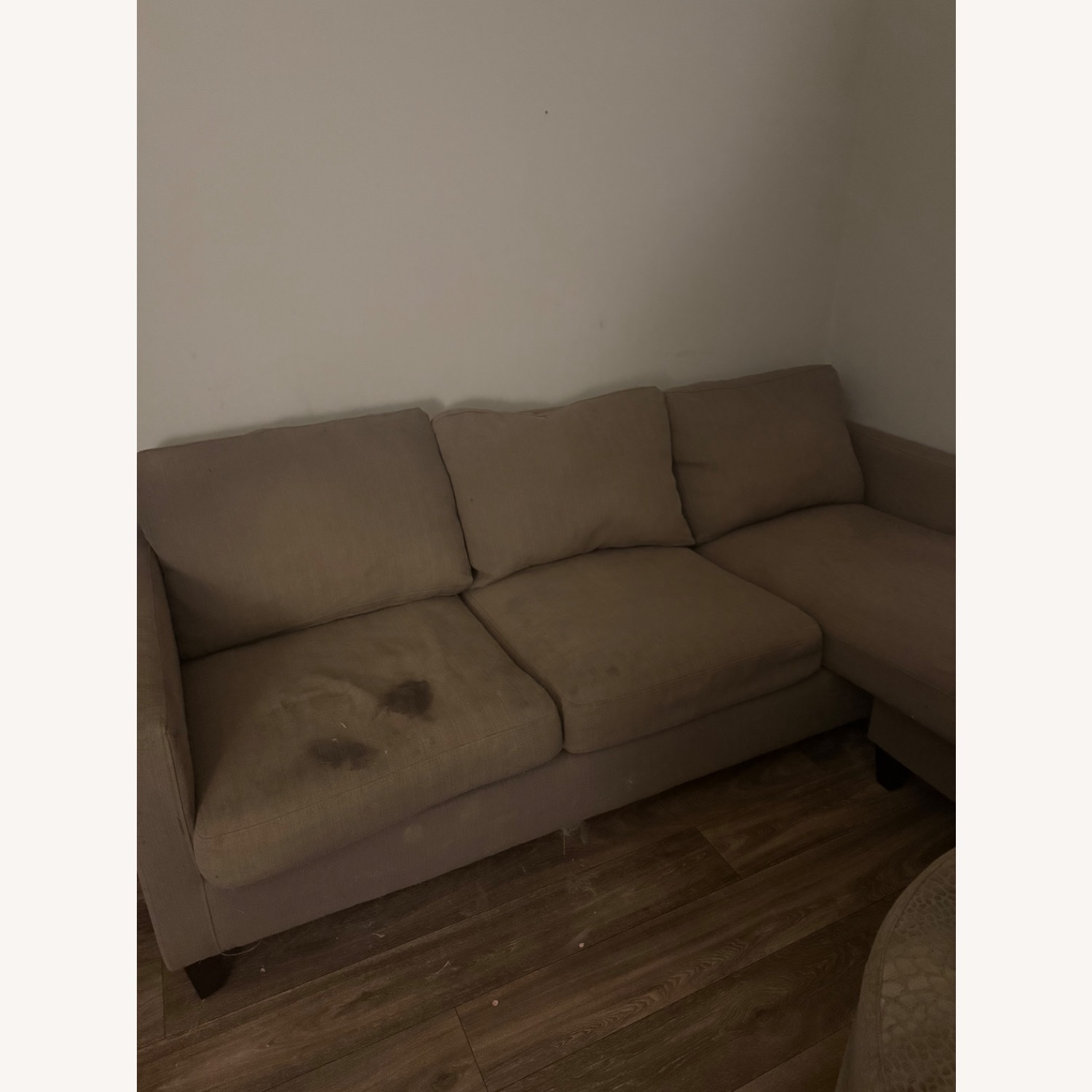 World Market Light Gray Chaise Lounge - image-4