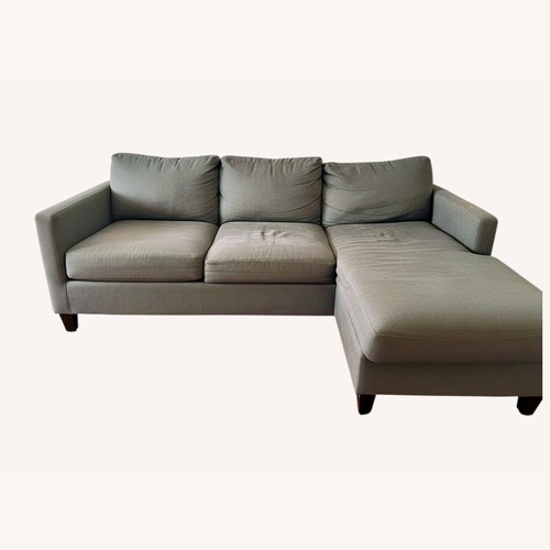 Used World Market Light Gray Chaise Lounge for sale on AptDeco