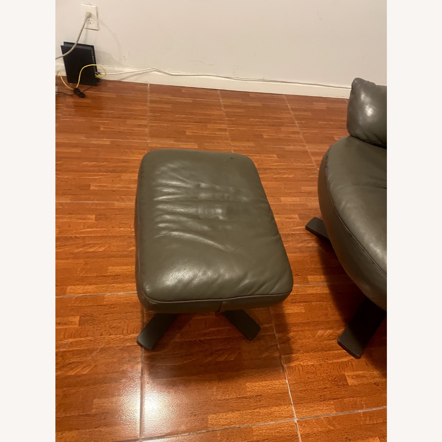 Natuzzi Chocolate Cream Recliner - image-3