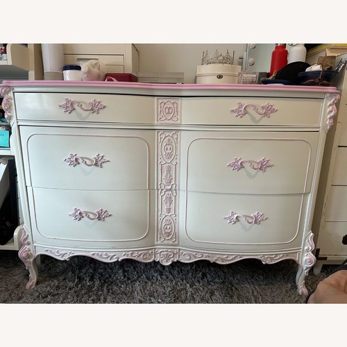 Used Vintage/Antique White Wood Dresser for sale on AptDeco