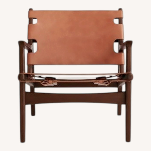 Used Soho Home Sagrada Chair, Chestnut Leather for sale on AptDeco