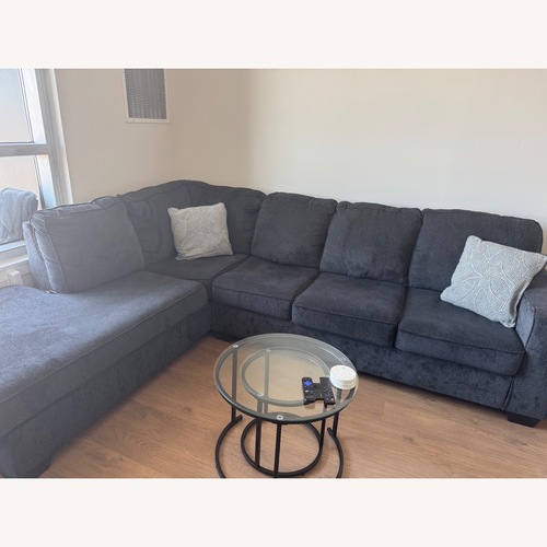 Used Dark Gray 2 Piece Sectional for sale on AptDeco