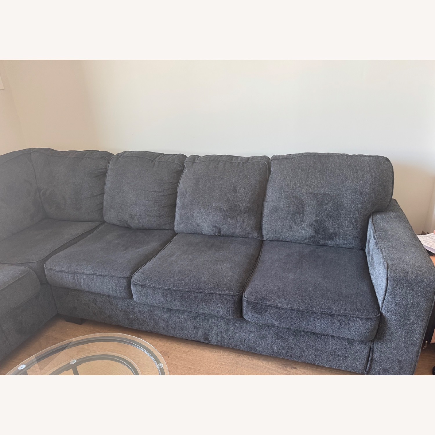 Dark Gray 2 Piece Sectional - image-2