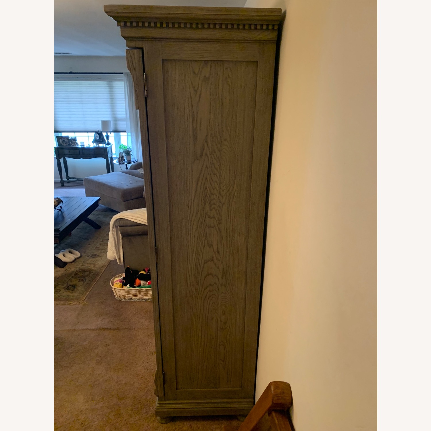Restoration Hardware Light Gray St. James Cabinet - image-2