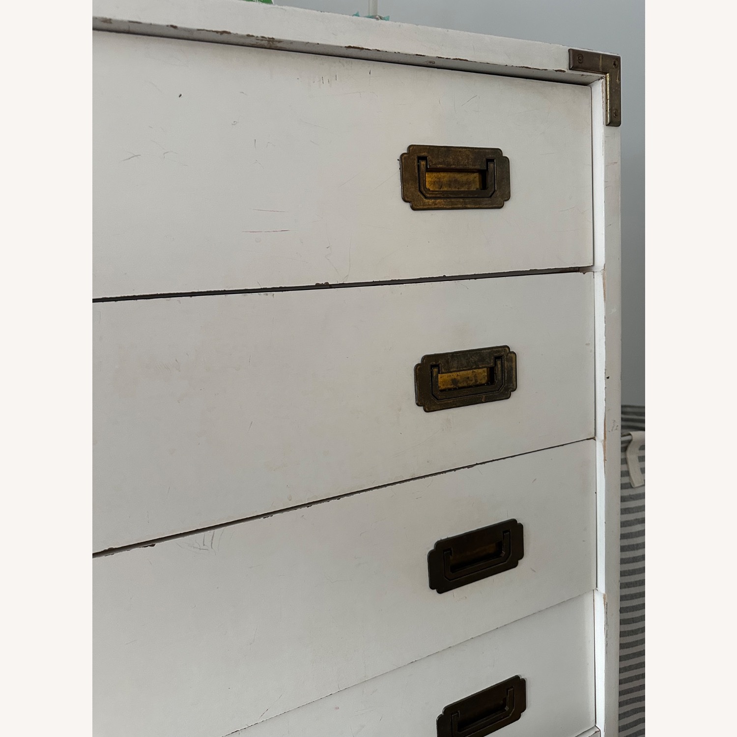 Vintage/Antique Finds White Wood Dresser - image-4