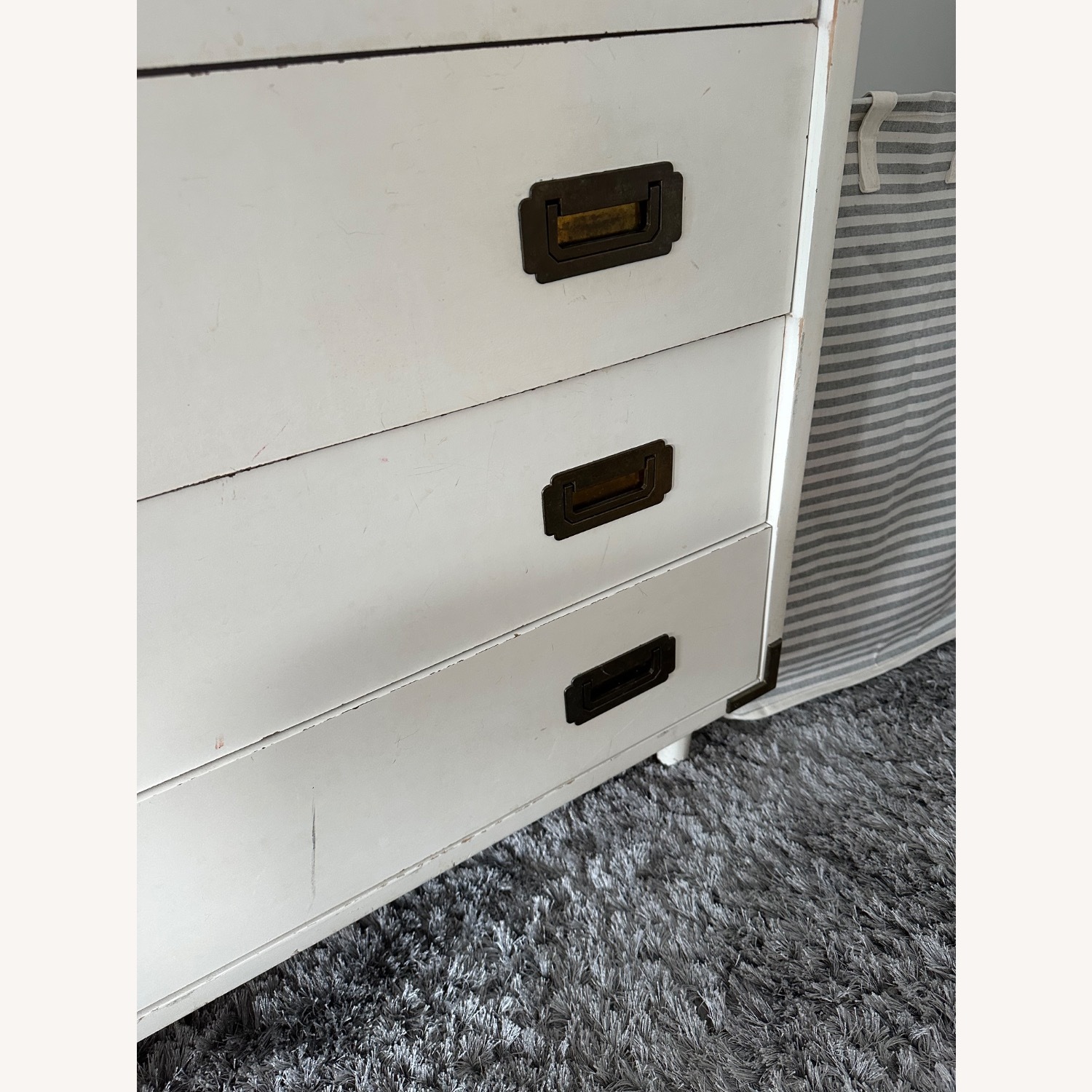 Vintage/Antique Finds White Wood Dresser - image-5