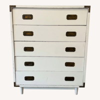 Vintage/Antique Finds White Wood Dresser