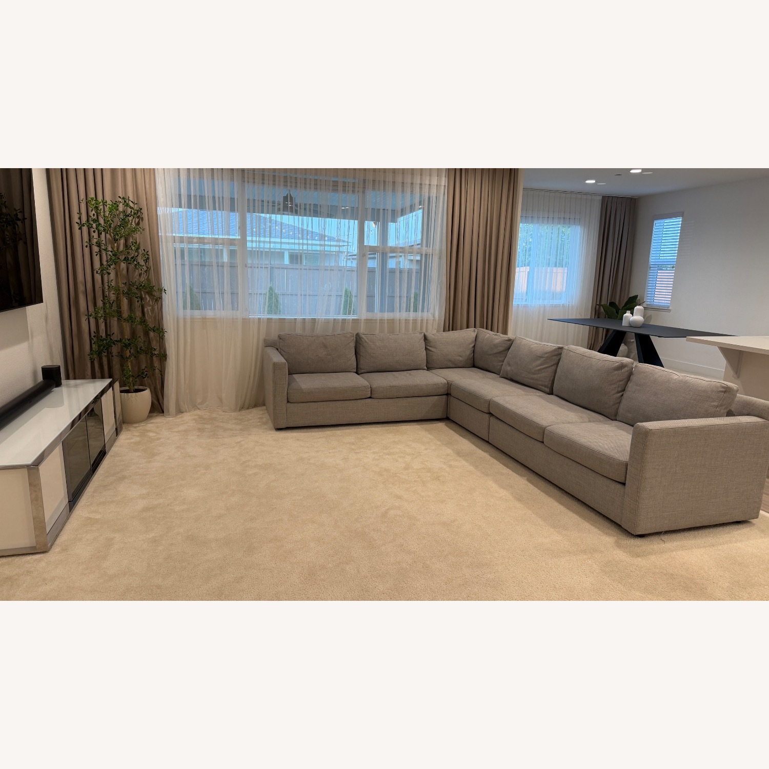 Crate & Barrel Barrett II 3-Piece L-Shaped Sectional Sofa - image-2