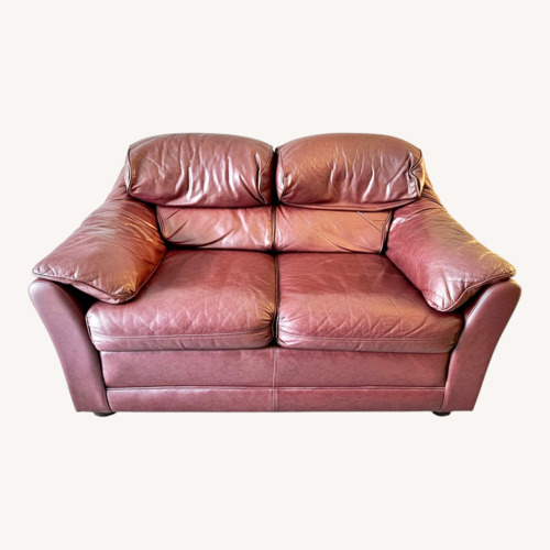 Used Ethan Allen Leather 2 Seater Sofa for sale on AptDeco