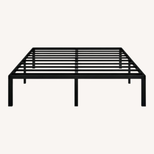 Used Black Queen Platform Bed Frame  for sale on AptDeco