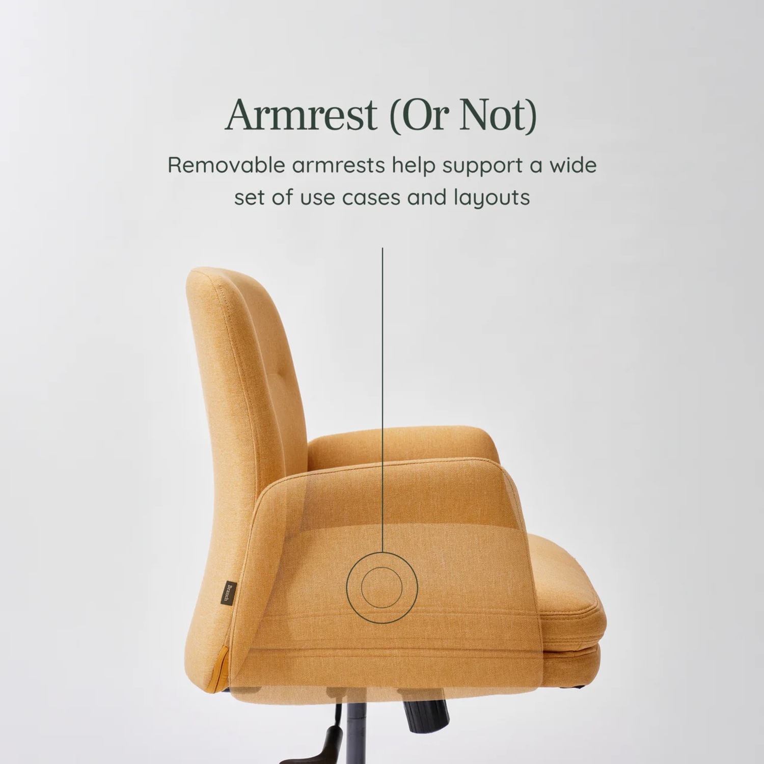 Branch Softside Yellow Fabric Office Chair - image-6