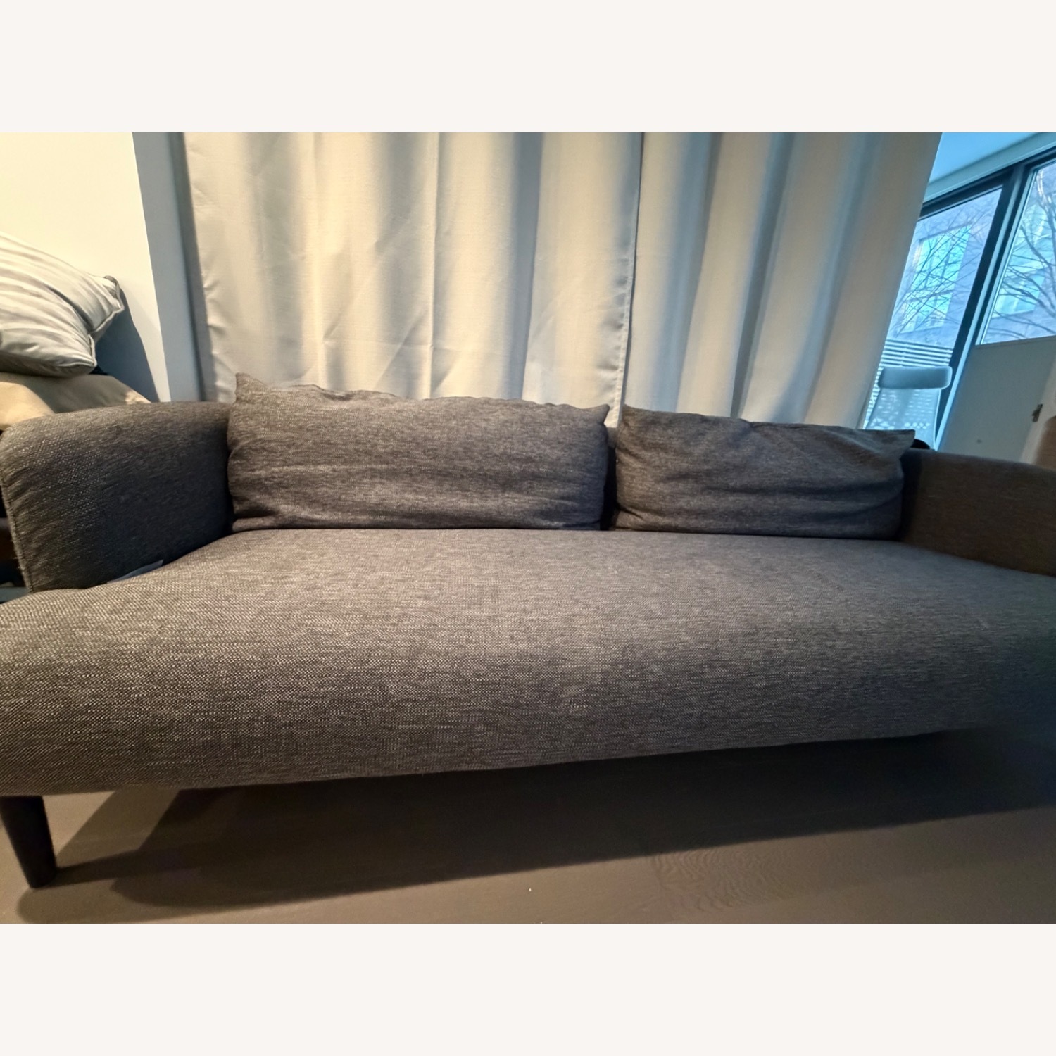 CB2 Ronan Dark Gray Fabric 2 Seater Sofa  - image-1