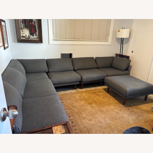 Used Burrow Range 6 Piece Sectional W Ottoman for sale on AptDeco