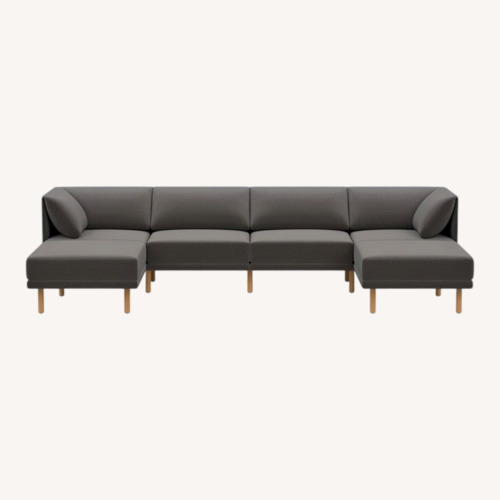 Used Burrow Range 6 Piece Sectional W Ottoman for sale on AptDeco
