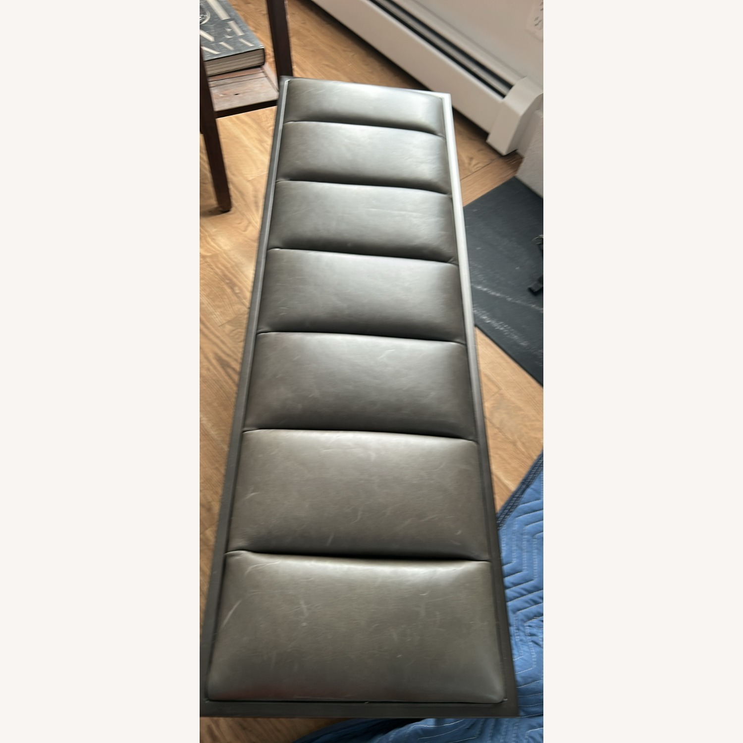 West Elm Fontanne Leather Bench - image-2