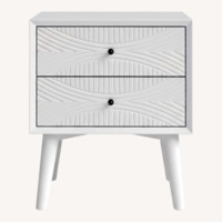 AllModern Daria White Wood Nightstand