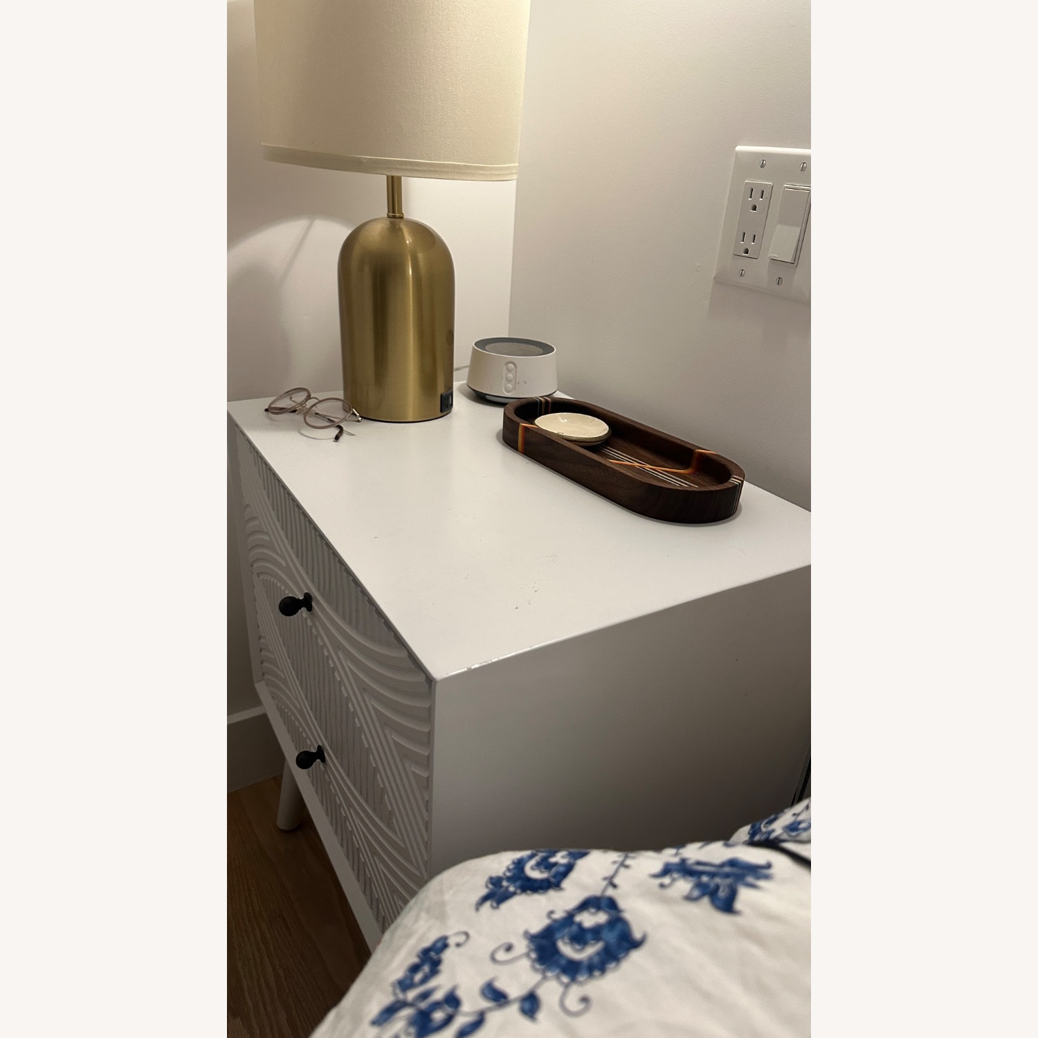 AllModern Daria White Wood Nightstand - image-2