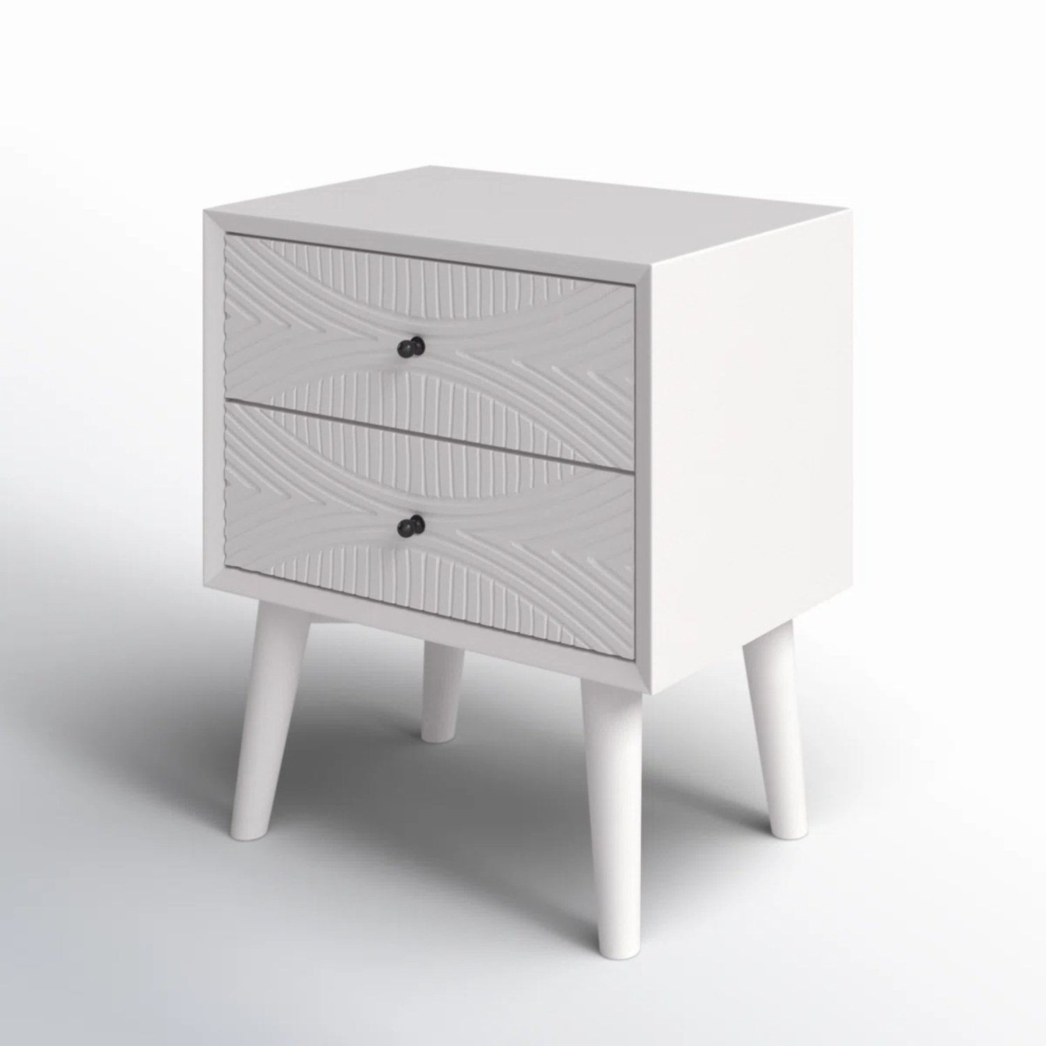 AllModern Daria White Wood Nightstand - image-5