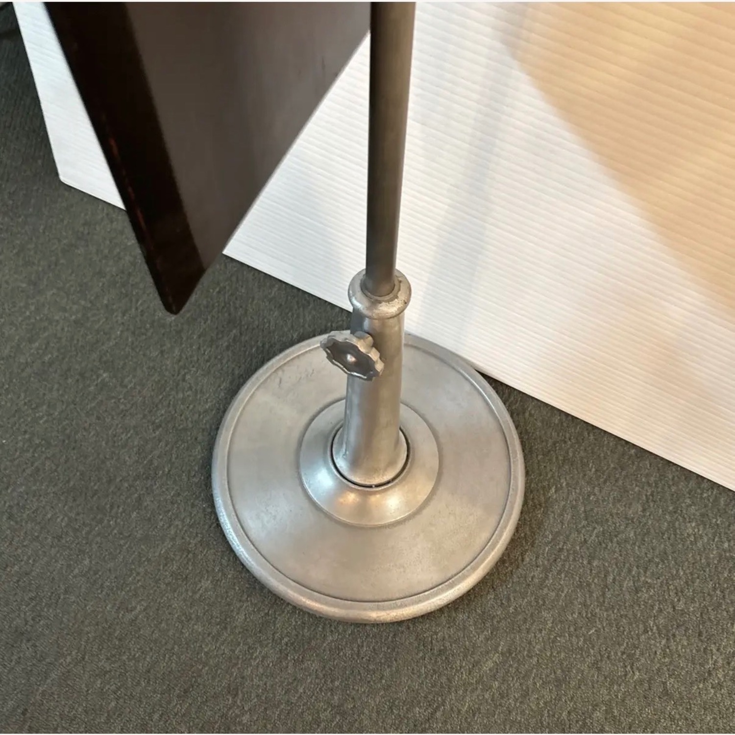 Restoration Hardware Light Gray Floor Mirror - image-4