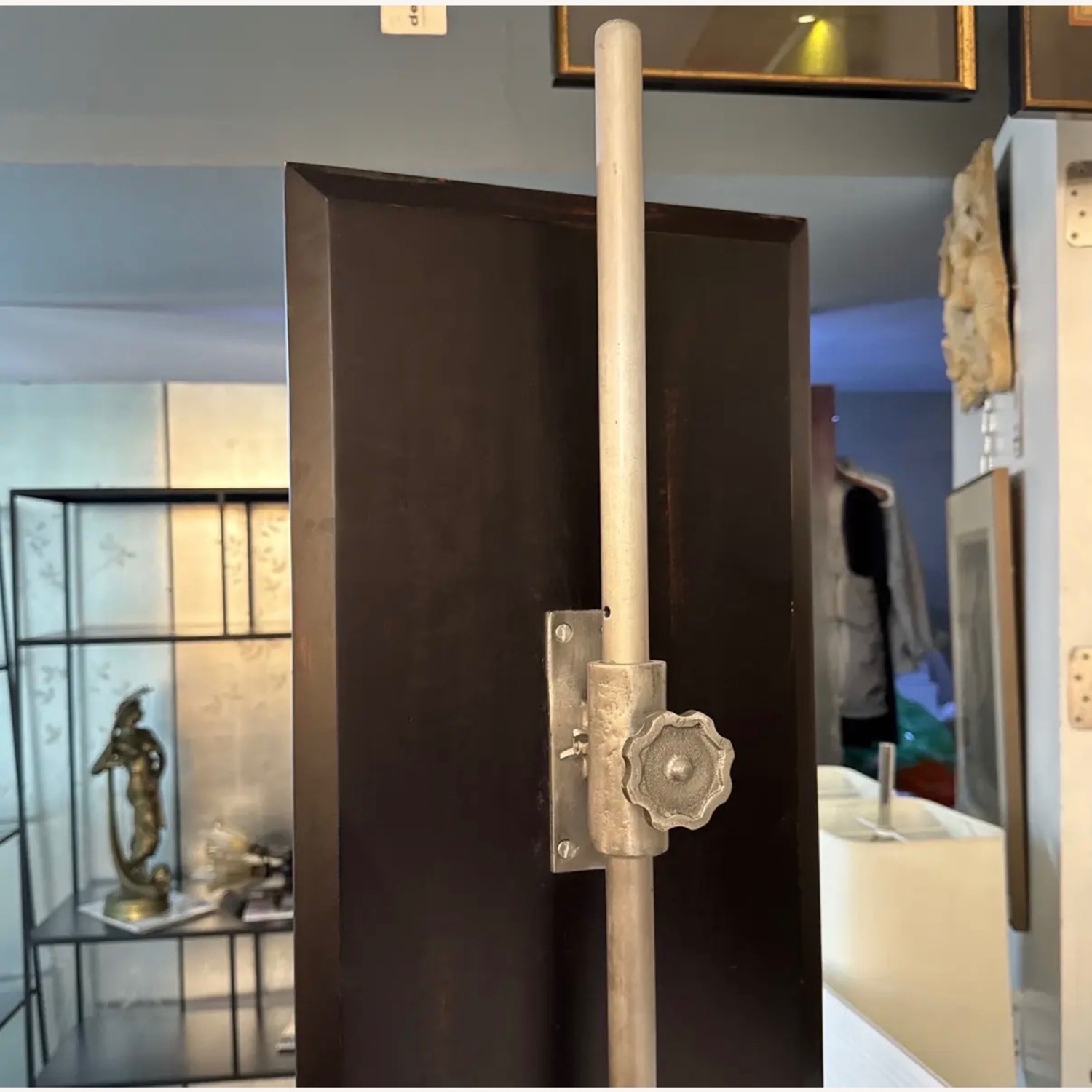 Restoration Hardware Light Gray Floor Mirror - image-8