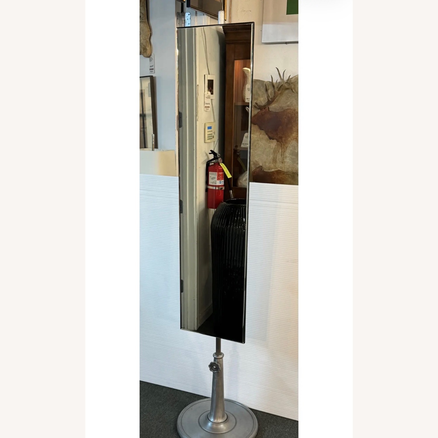 Restoration Hardware Light Gray Floor Mirror - image-1