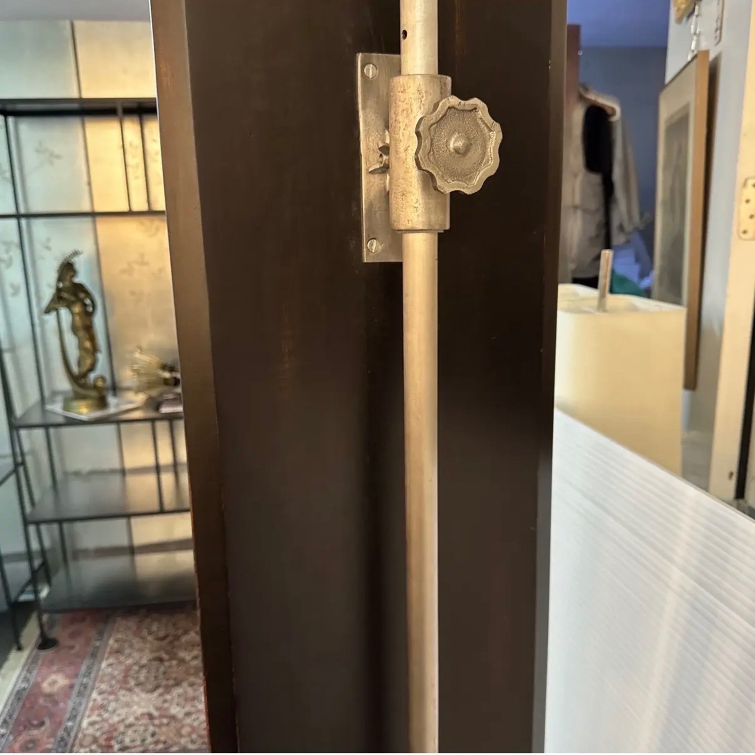 Restoration Hardware Light Gray Floor Mirror - image-3