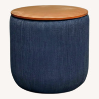 West Elm Upholstered Storage Ottoman
